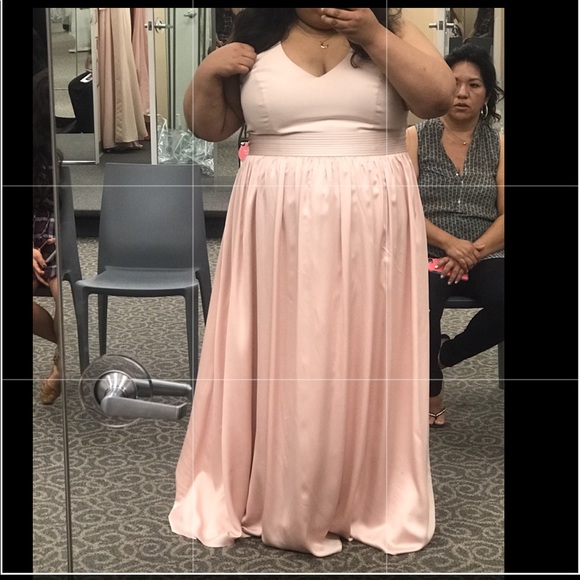 V Neck Halter Formal Dress w/ Pockets - Picture 8 of 11